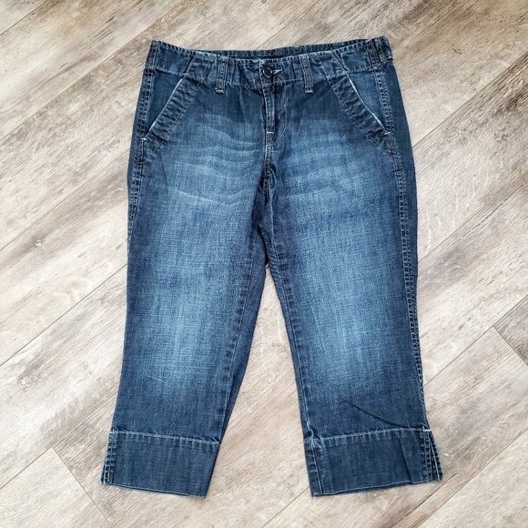 Lucky Brand by Gene Montesano Wide Hem Cropped Jeans 25 - Picture 1 of 9